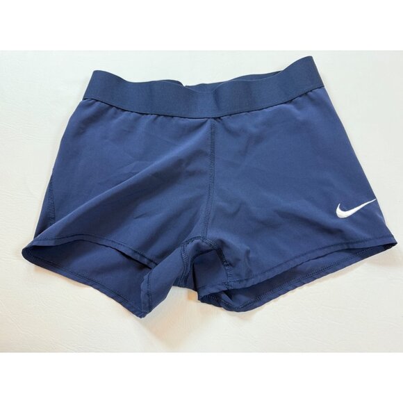 Nike Dri-FIT S Shorts navy Blue Stretchy Sportswear (bin HH127) - Picture 1 of 6